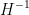 H^{-1}