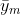 \bar{y}_m