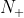 N_{+}