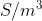 S/m^{3}