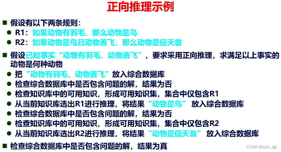 正向推理示例