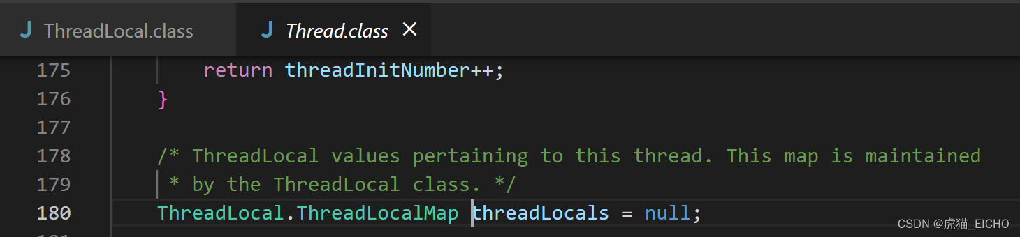 Thread类的threadLocals属性