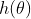 h(\mathbf{\theta })