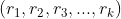 (r_{1},r_{2},r_{3},...,r_{k})